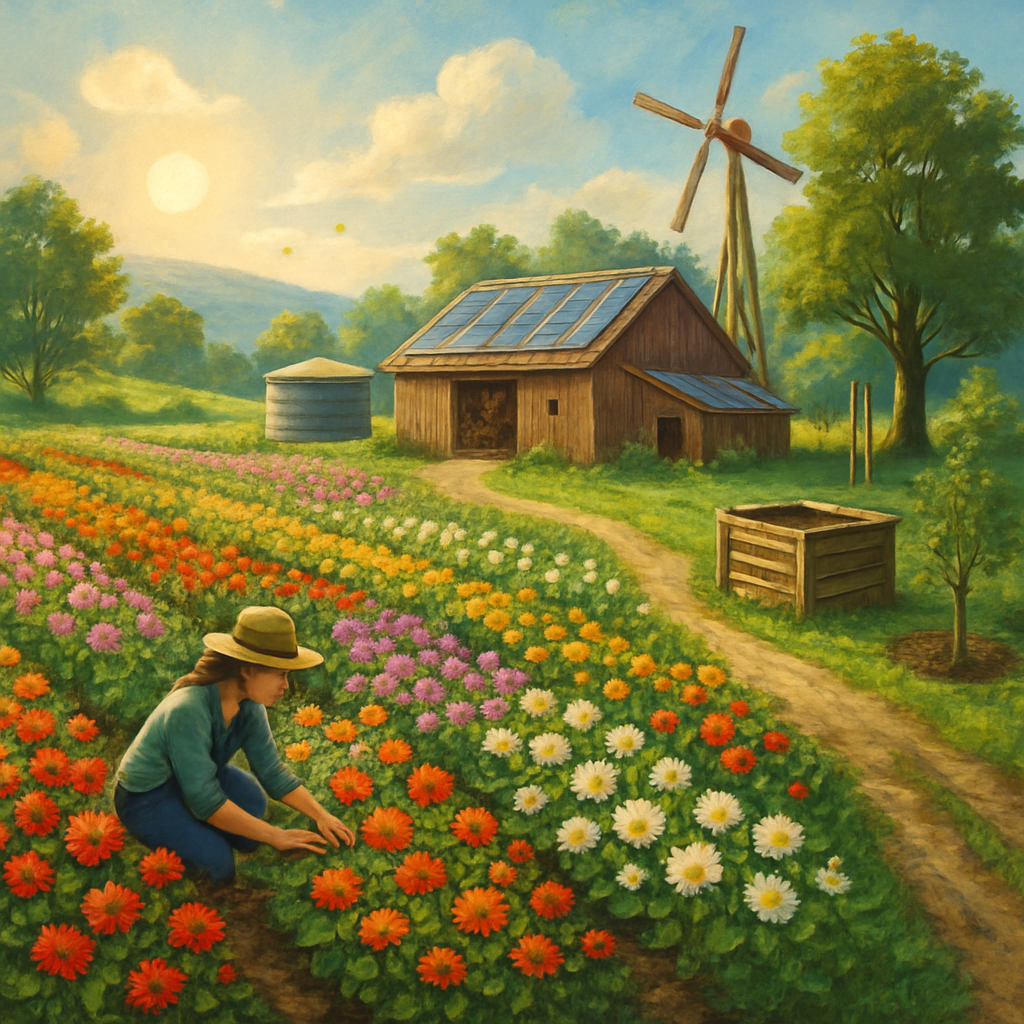Sustainable flower farming